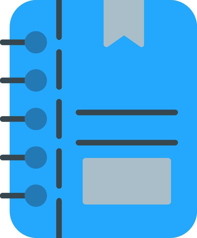 Note Flat Icon vector