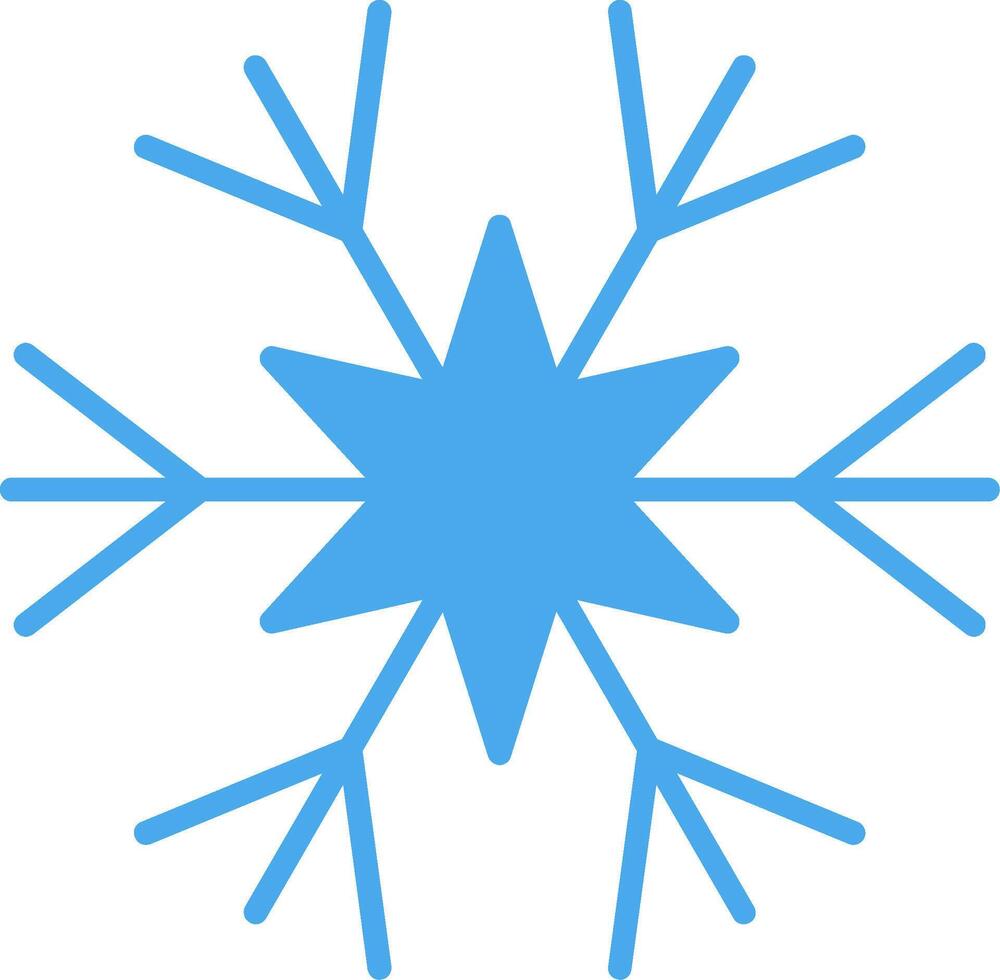 Snowflake Flat Icon vector