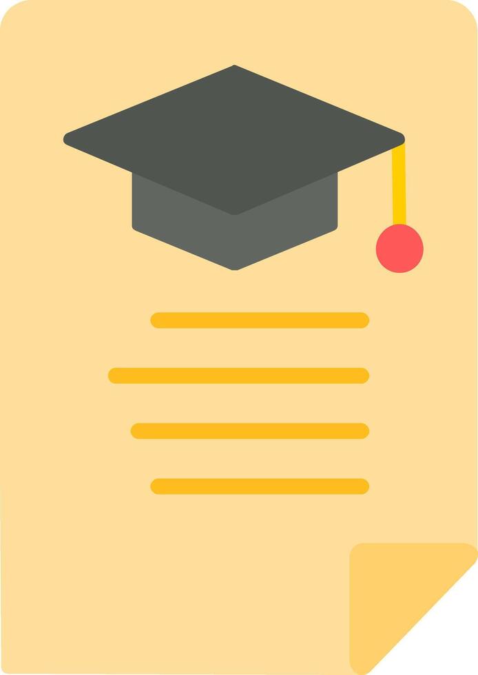Education News Flat Icon vector