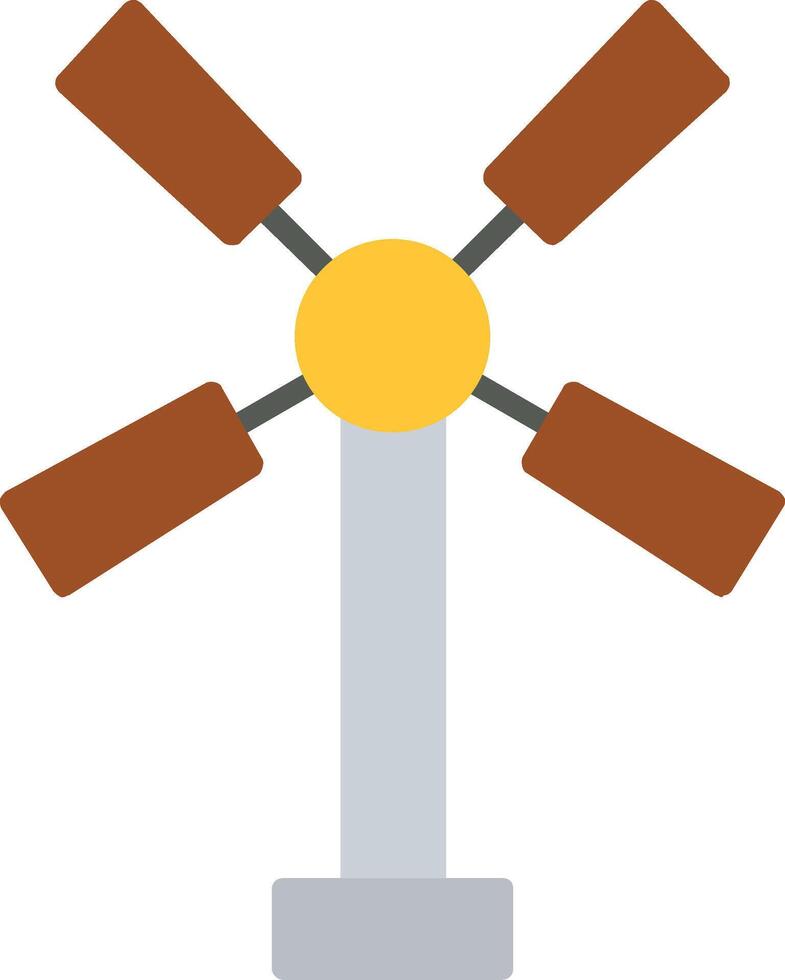 Windmill Flat Icon vector