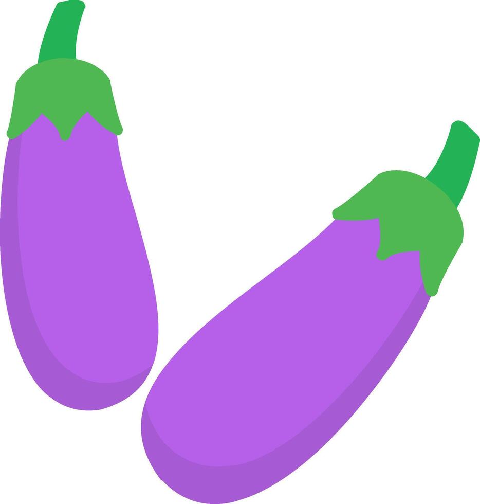 Eggplant Flat Icon vector