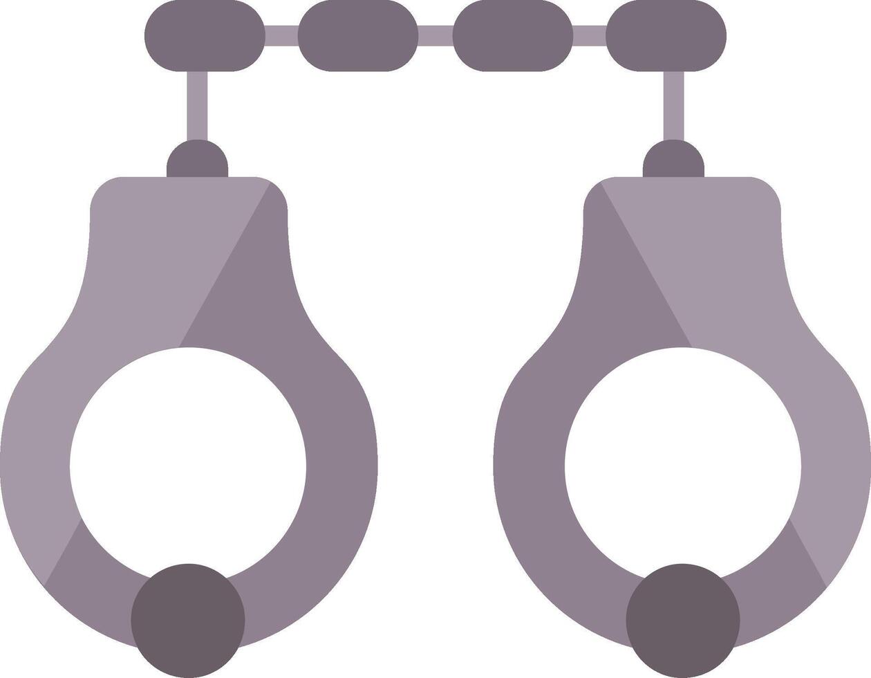 Handcuffs Flat Icon vector