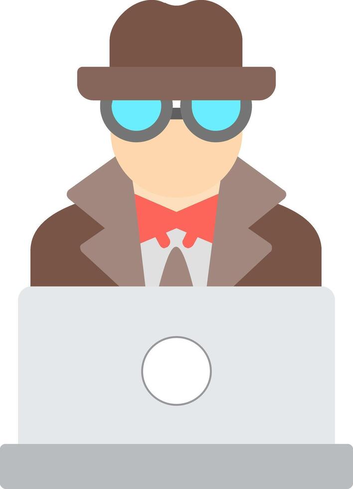 spyware Flat Icon vector