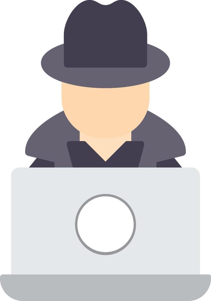 Hacker Flat Icon vector