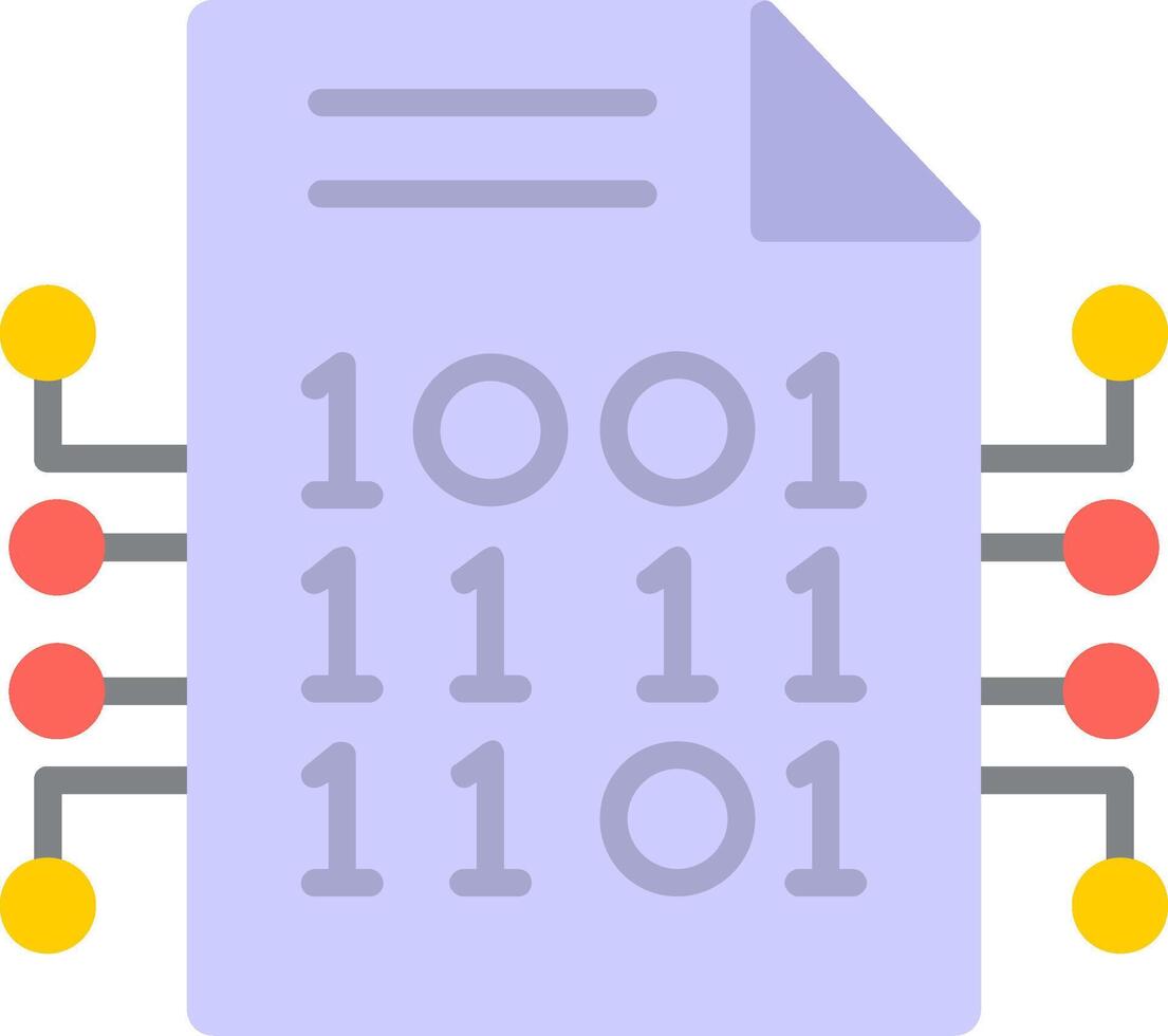 Encryption Data Flat Icon vector