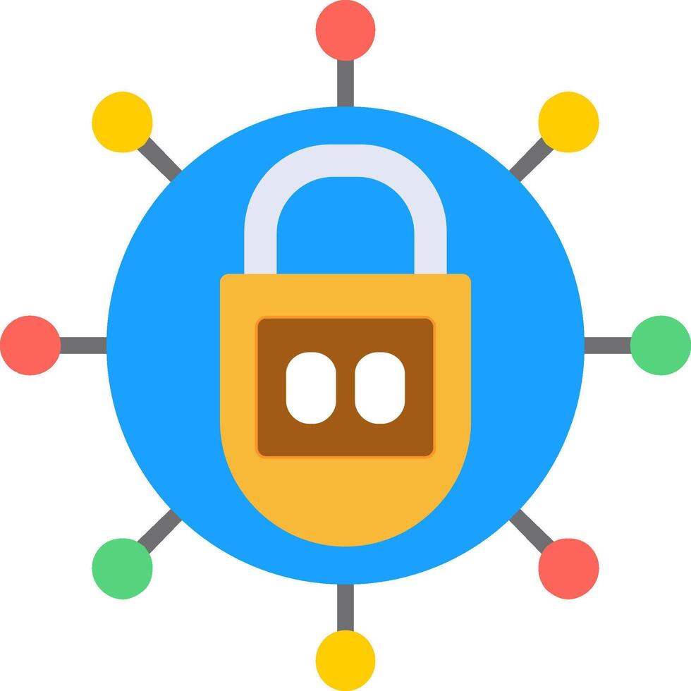 Lock Flat Icon vector