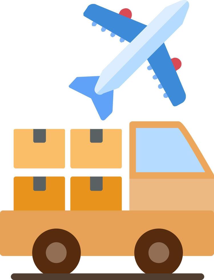 Logistic Service Provider Flat Icon vector