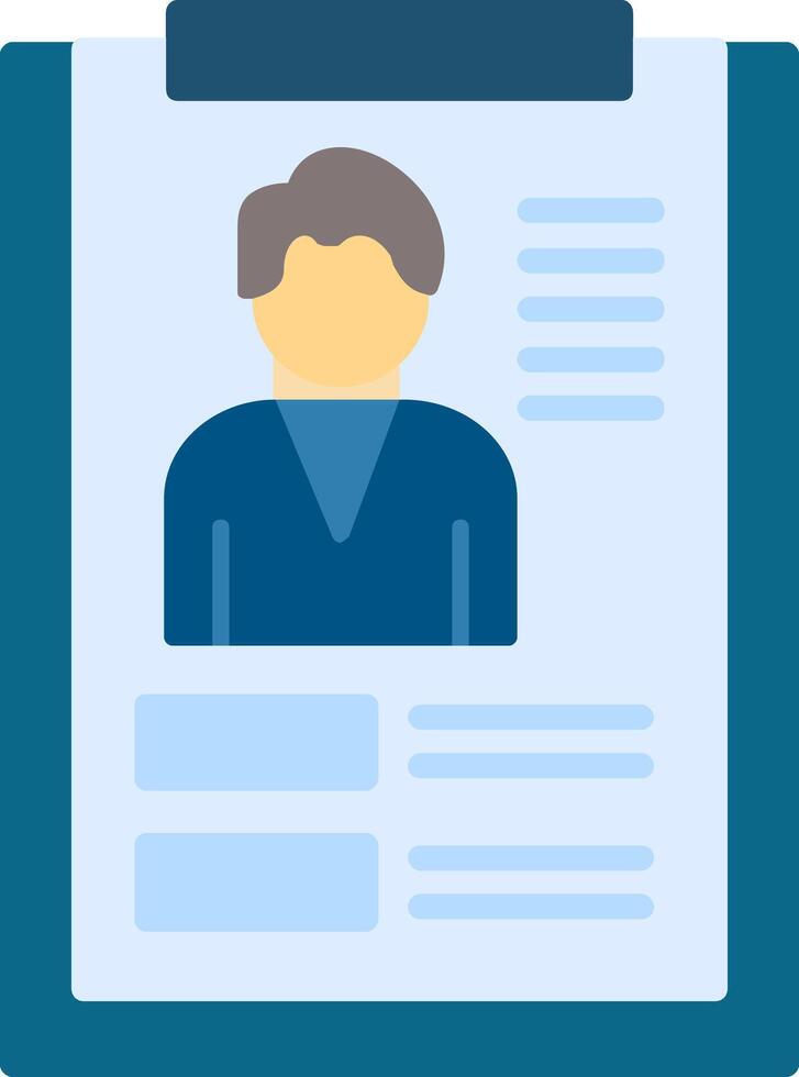 User Profile Flat Icon vector