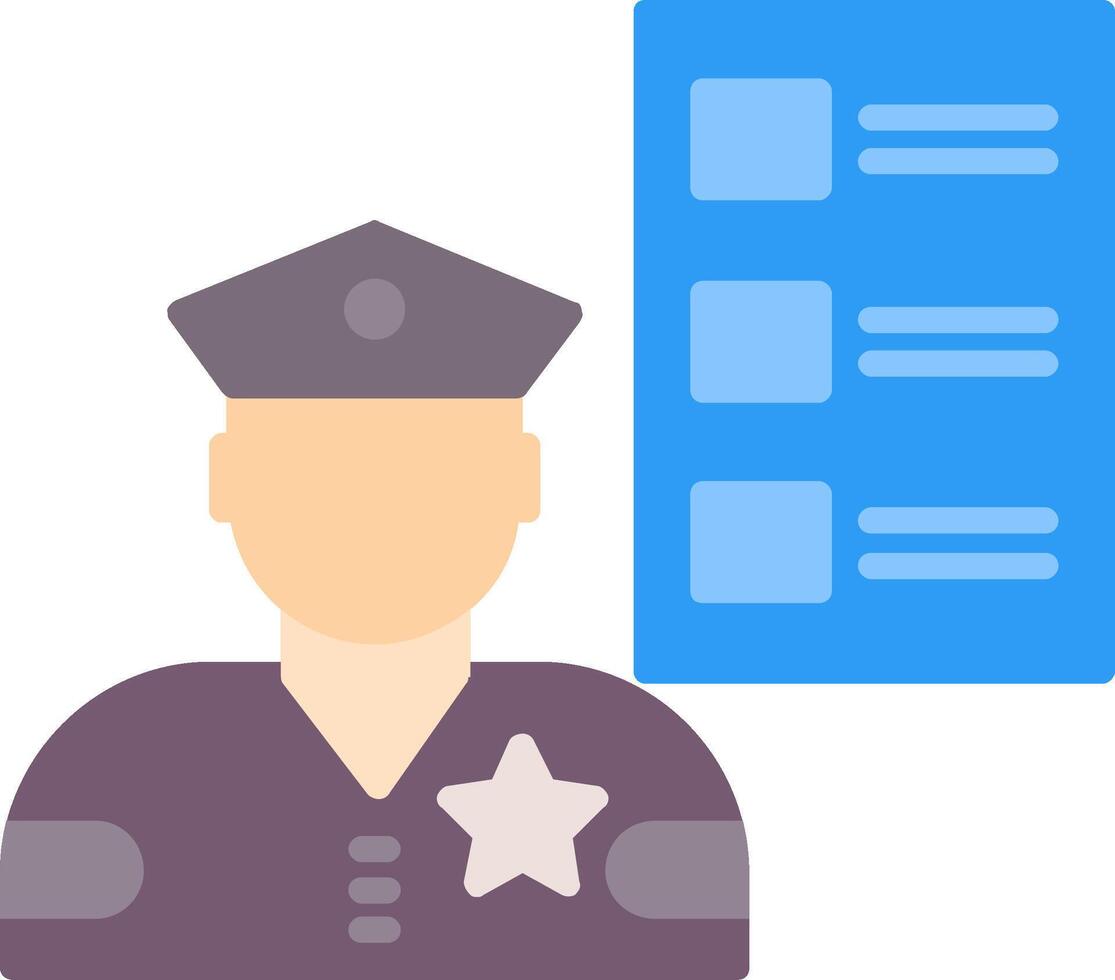 Custom Brokerage Flat Icon vector