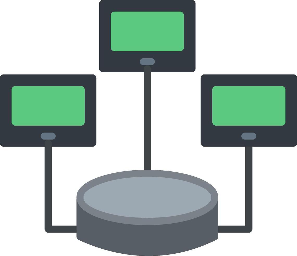 Distributed Database Flat Icon 43309310 Vector Art at Vecteezy