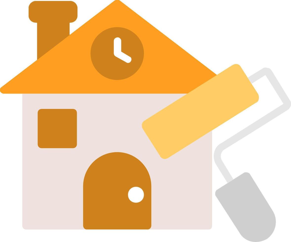 House Painting Flat Icon vector