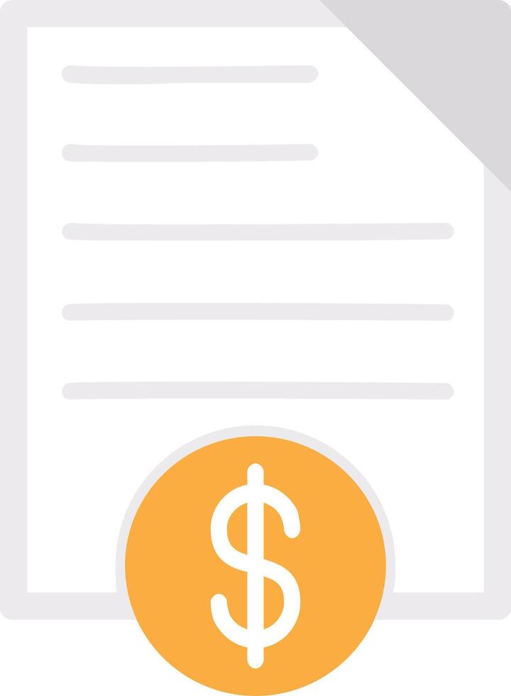 Mortgage Paper Flat Icon vector