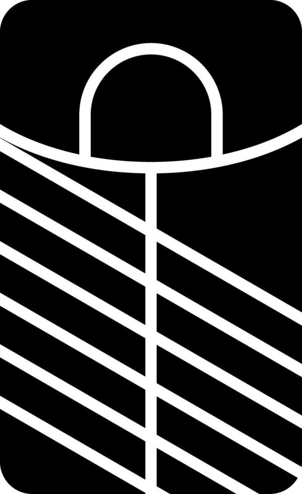 Sleeping Bag Glyph Icon vector