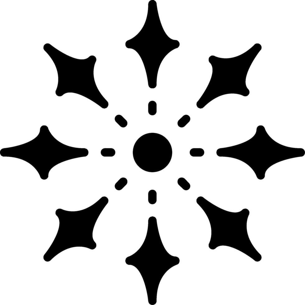 Firework Glyph Icon vector