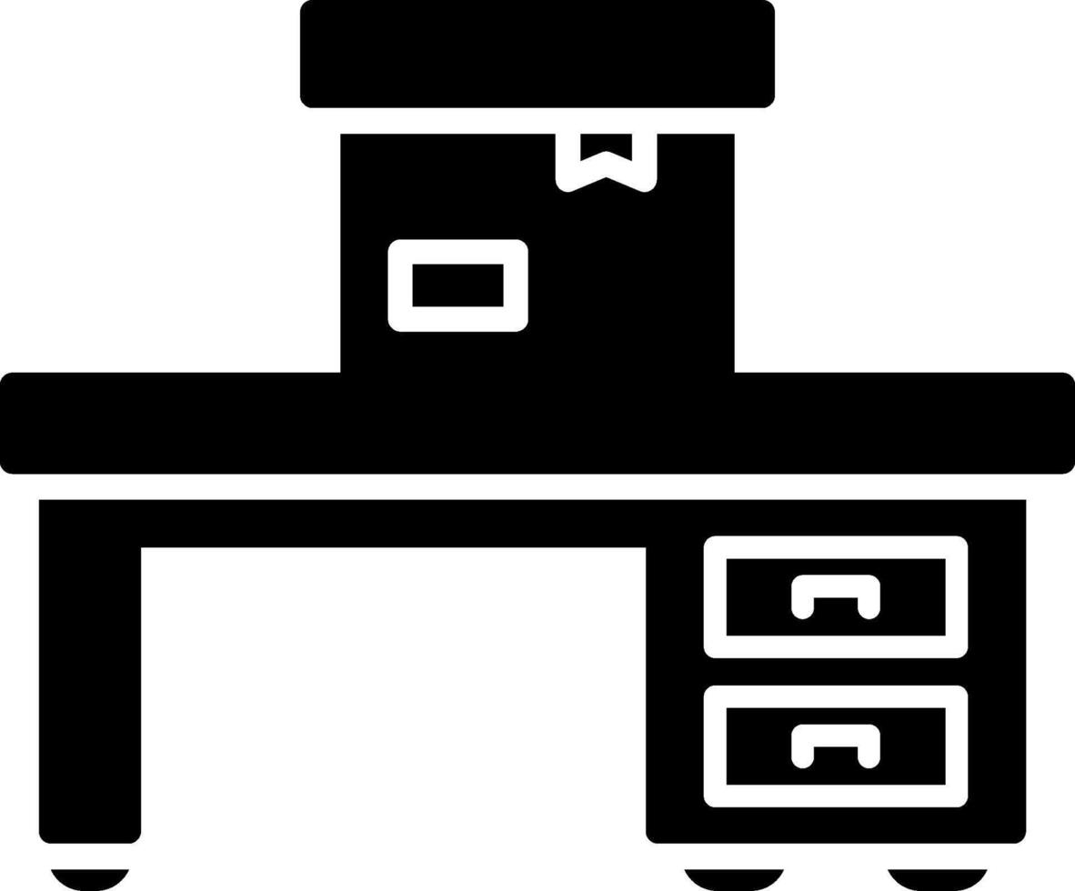 Box Glyph Icon vector