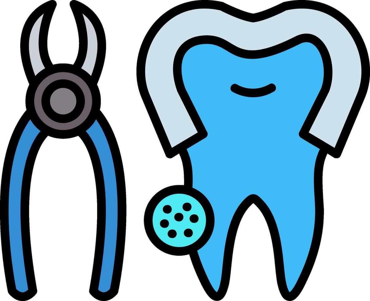 Nippers Line Filled Icon vector