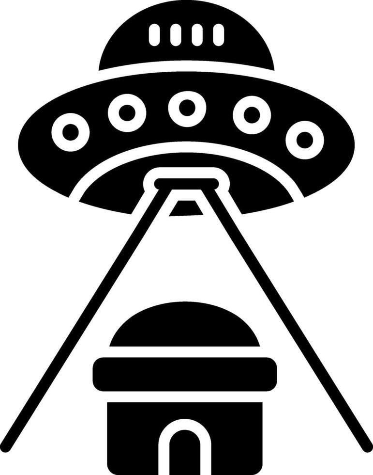 Ufo Glyph Icon vector