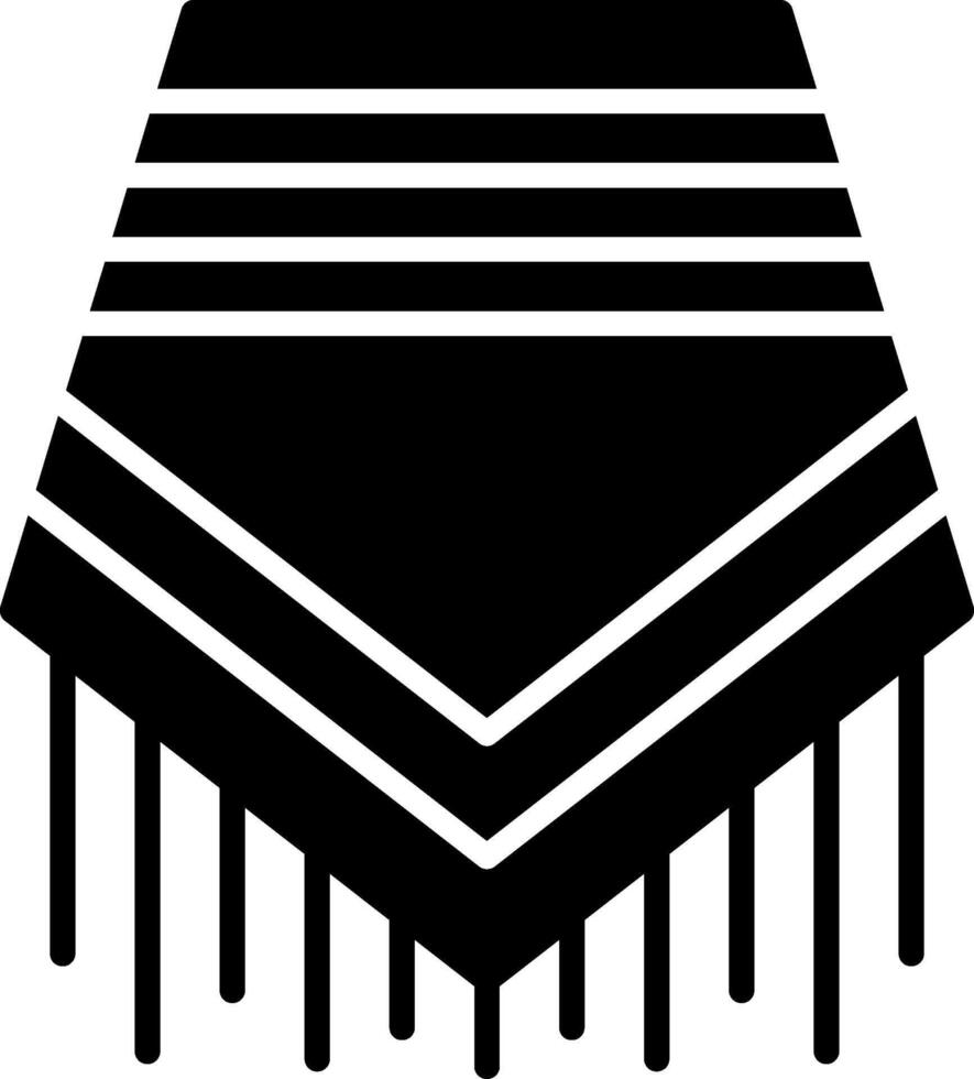 Poncho Glyph Icon vector