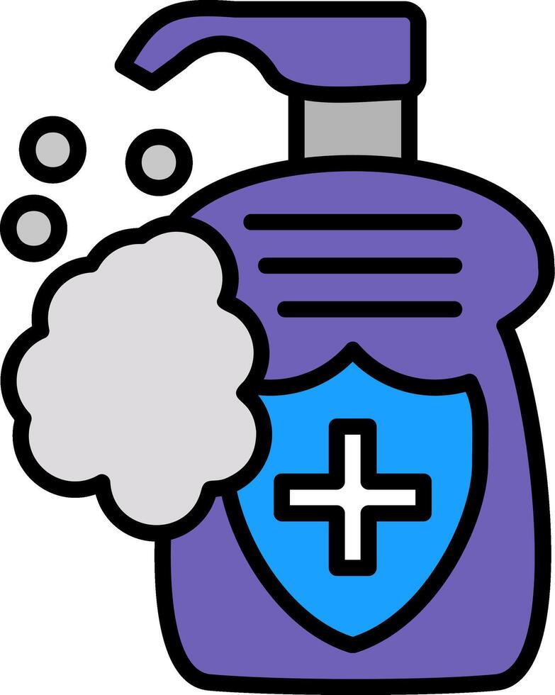 Soap Line Filled Icon vector