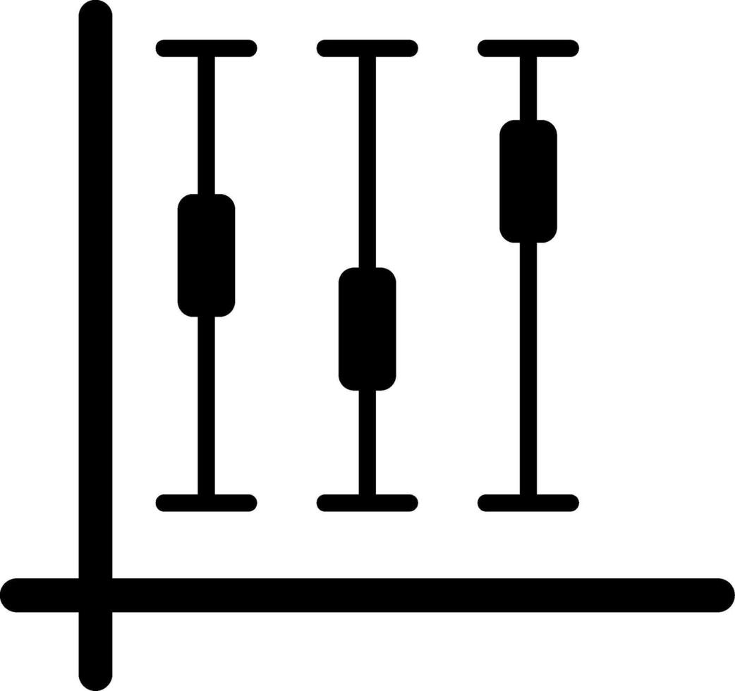 caja trama glifo icono vector