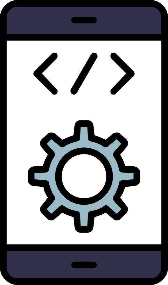 Software Development Line Filled Icon vector