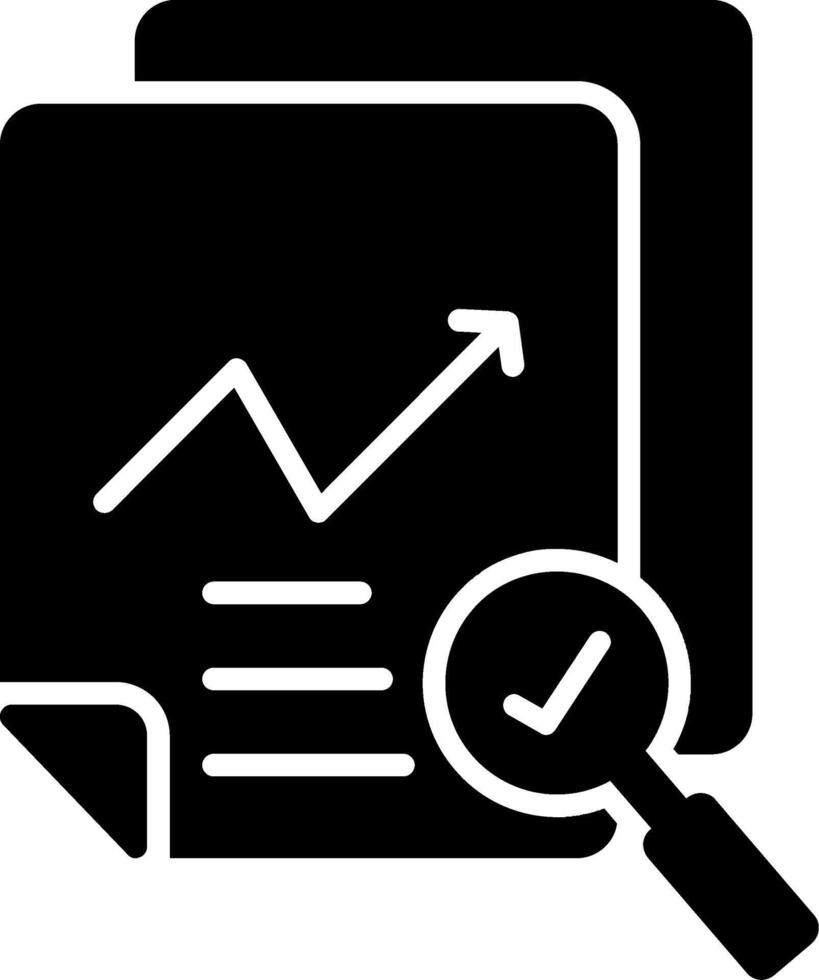 Data Quality Glyph Icon vector