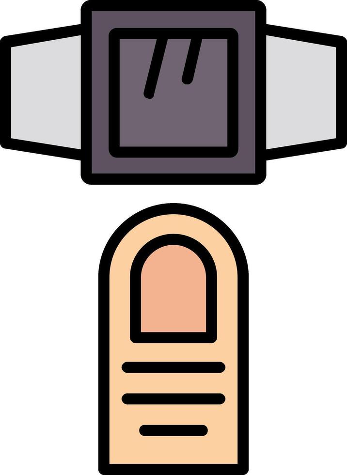Smartwatch Line Filled Icon vector