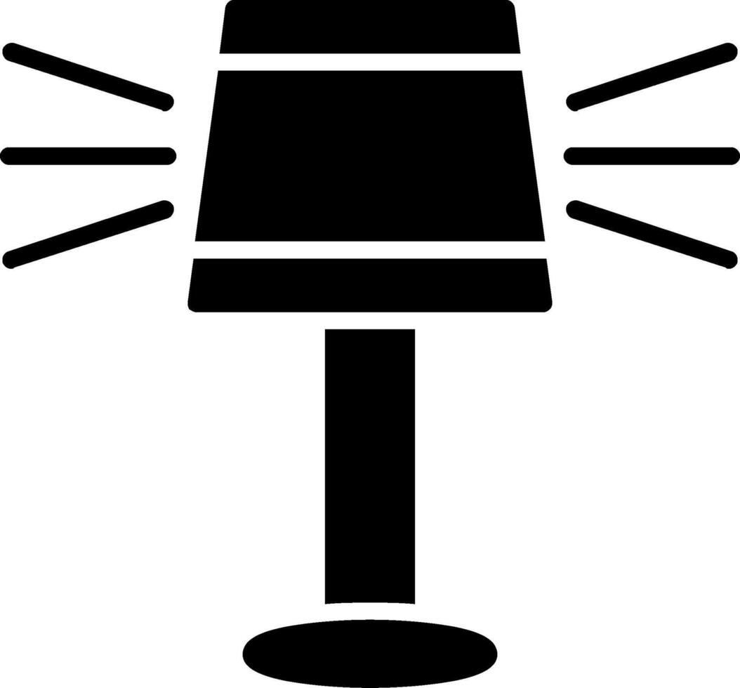 Lamp Glyph Icon vector