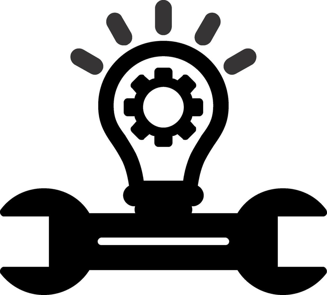 Development Solutions Glyph Icon vector