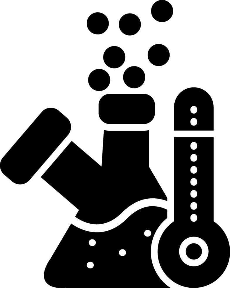 Flask Glyph Icon vector