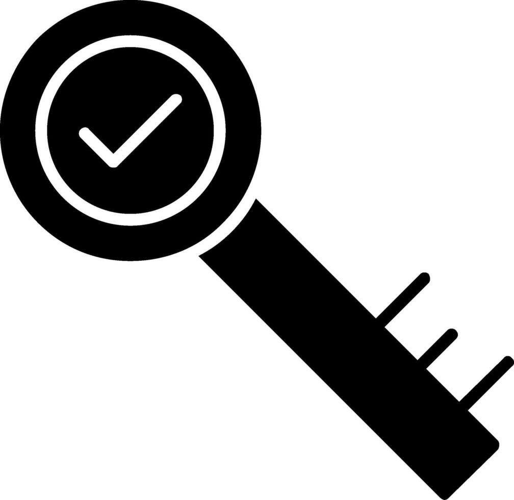 Key Glyph Icon vector