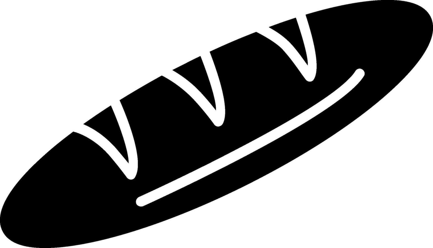 Baguette Glyph Icon vector