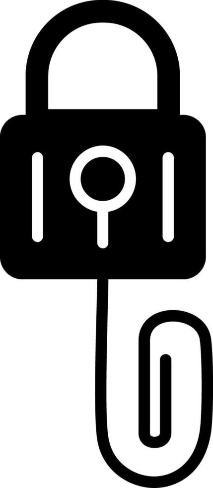 Picklock Glyph Icon vector