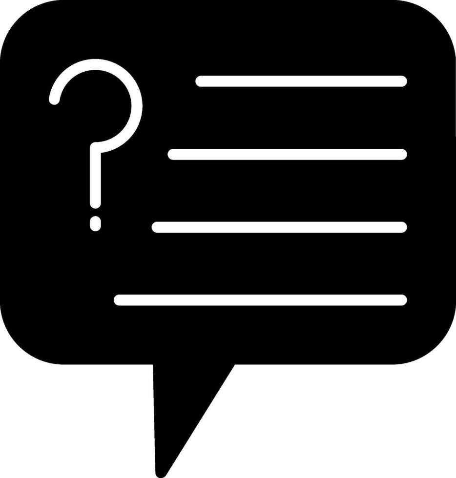 Advice Glyph Icon vector