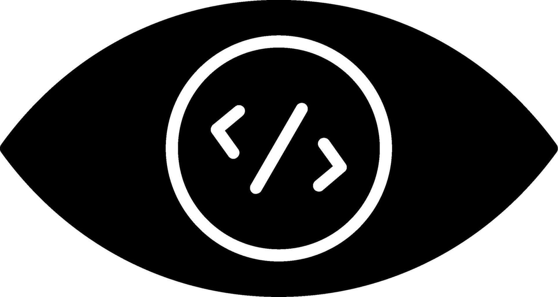 Vision Glyph Icon vector