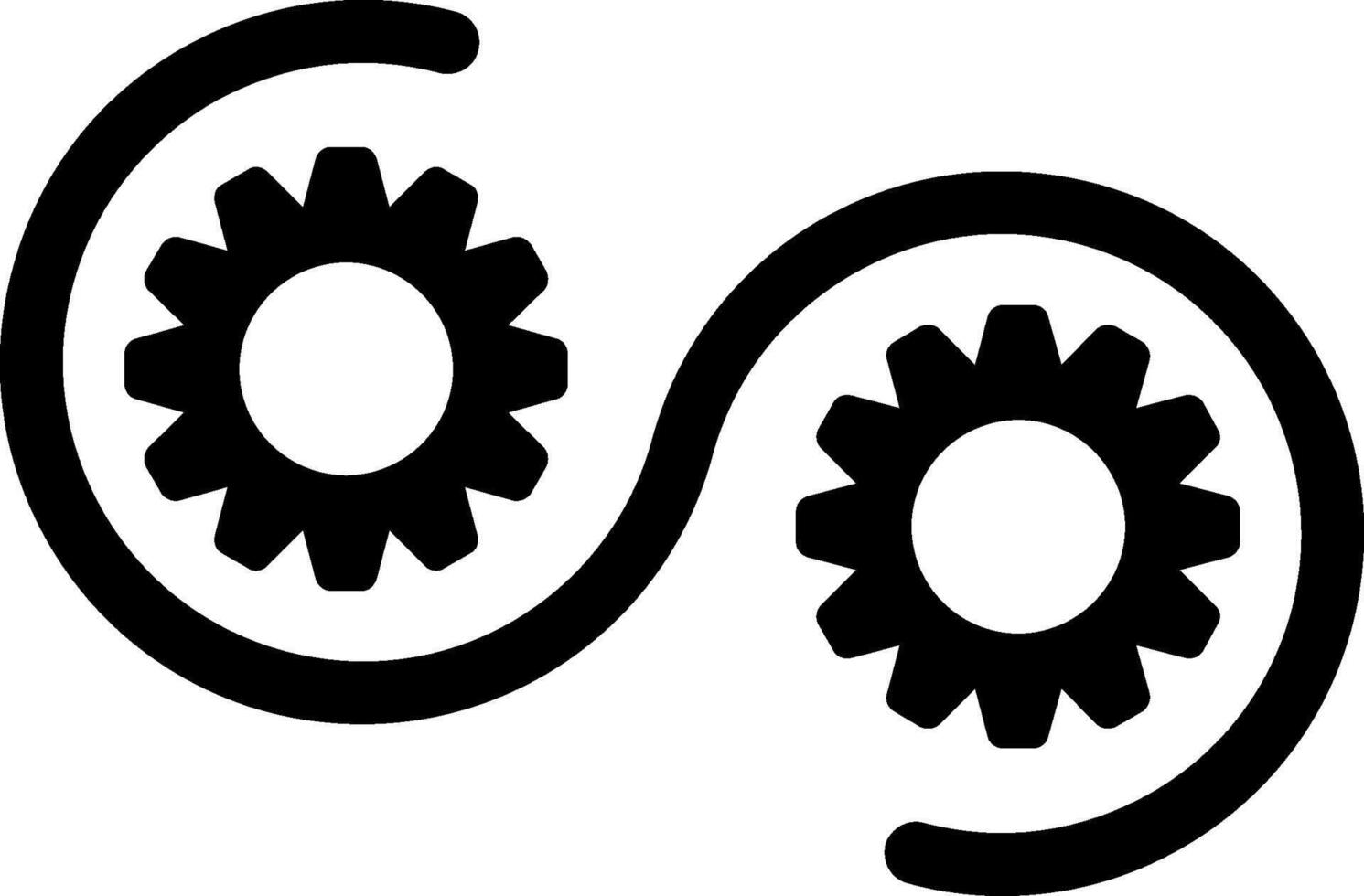 Devops Glyph Icon vector