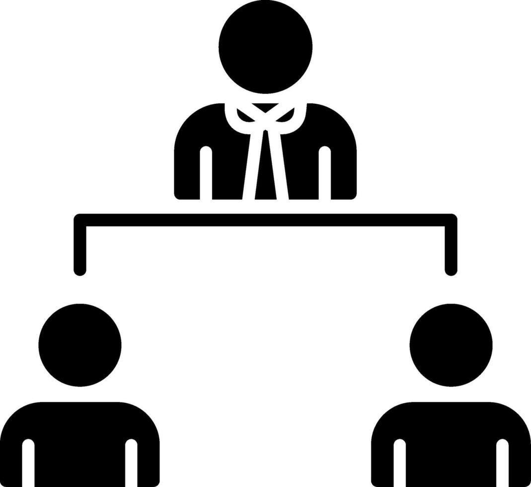 Leadership Glyph Icon vector