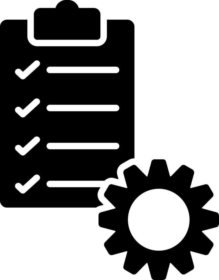 Project Management Glyph Icon vector