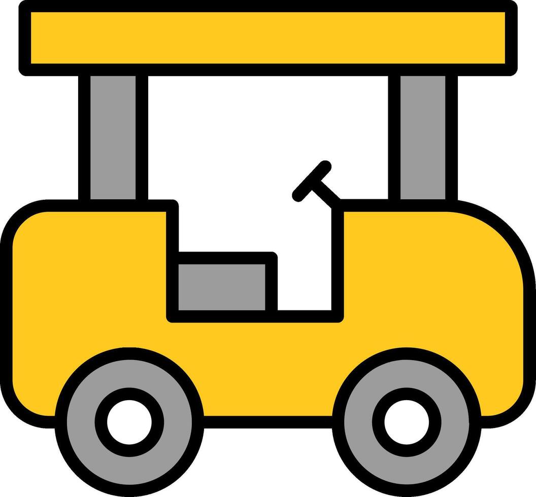 Transport Line Filled Icon vector