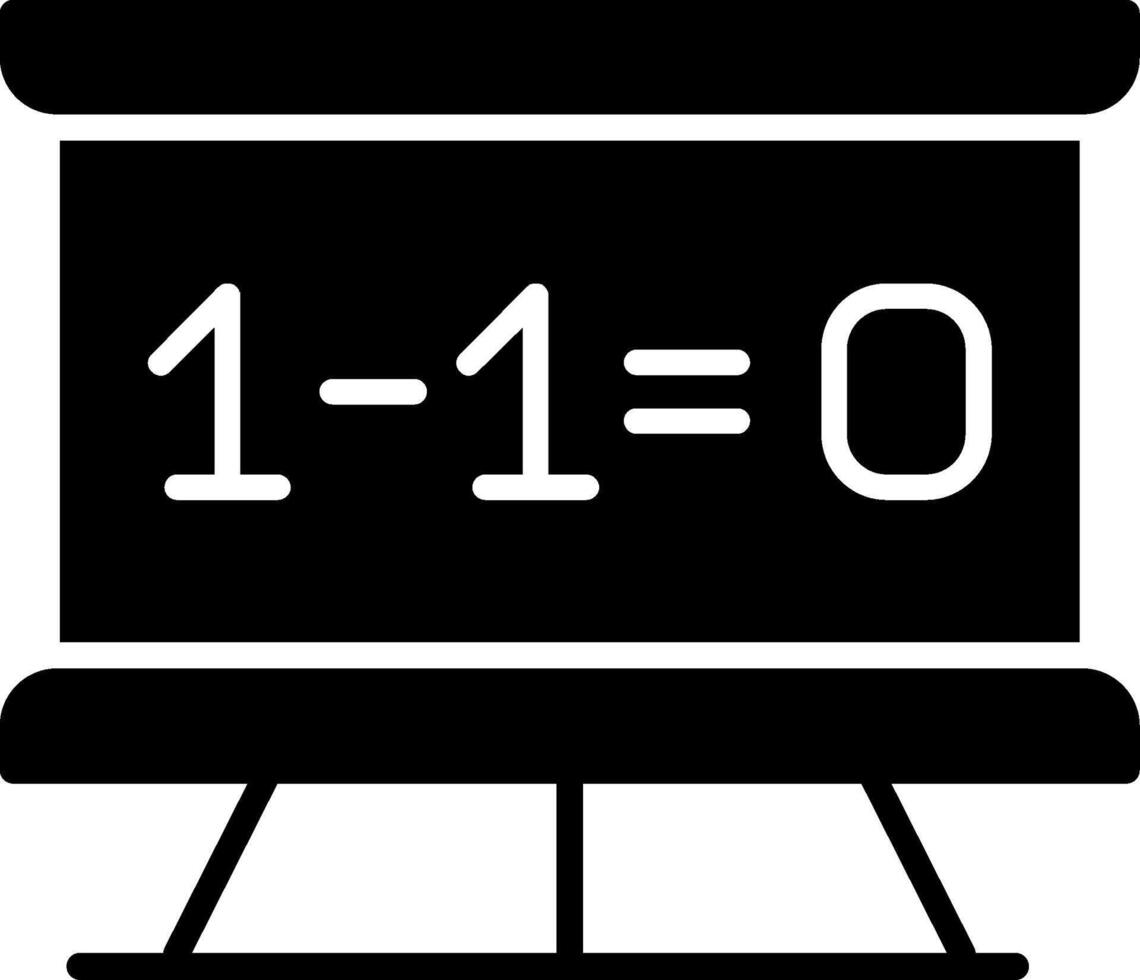 Maths Glyph Icon vector