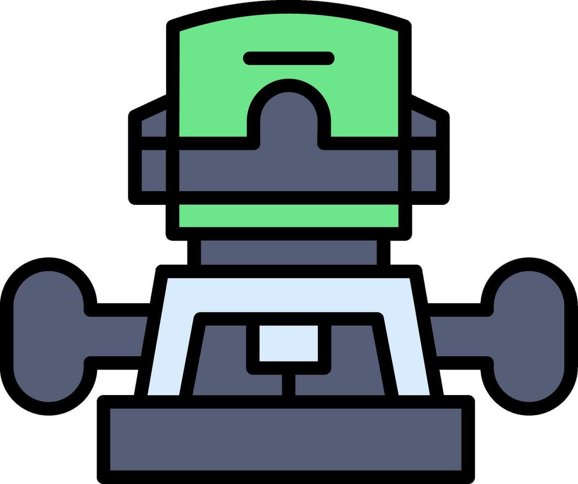 Router Line Filled Icon vector