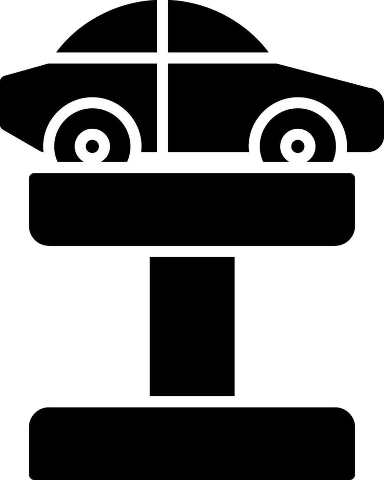 Car Jack Glyph Icon vector