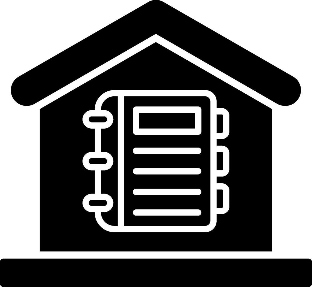 Homeschooling Glyph Icon vector
