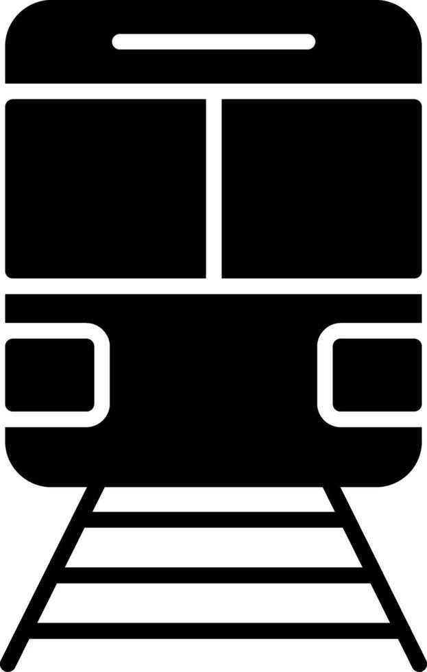 Train Glyph Icon vector