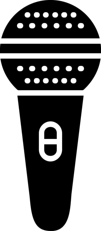 Mic Glyph Icon vector