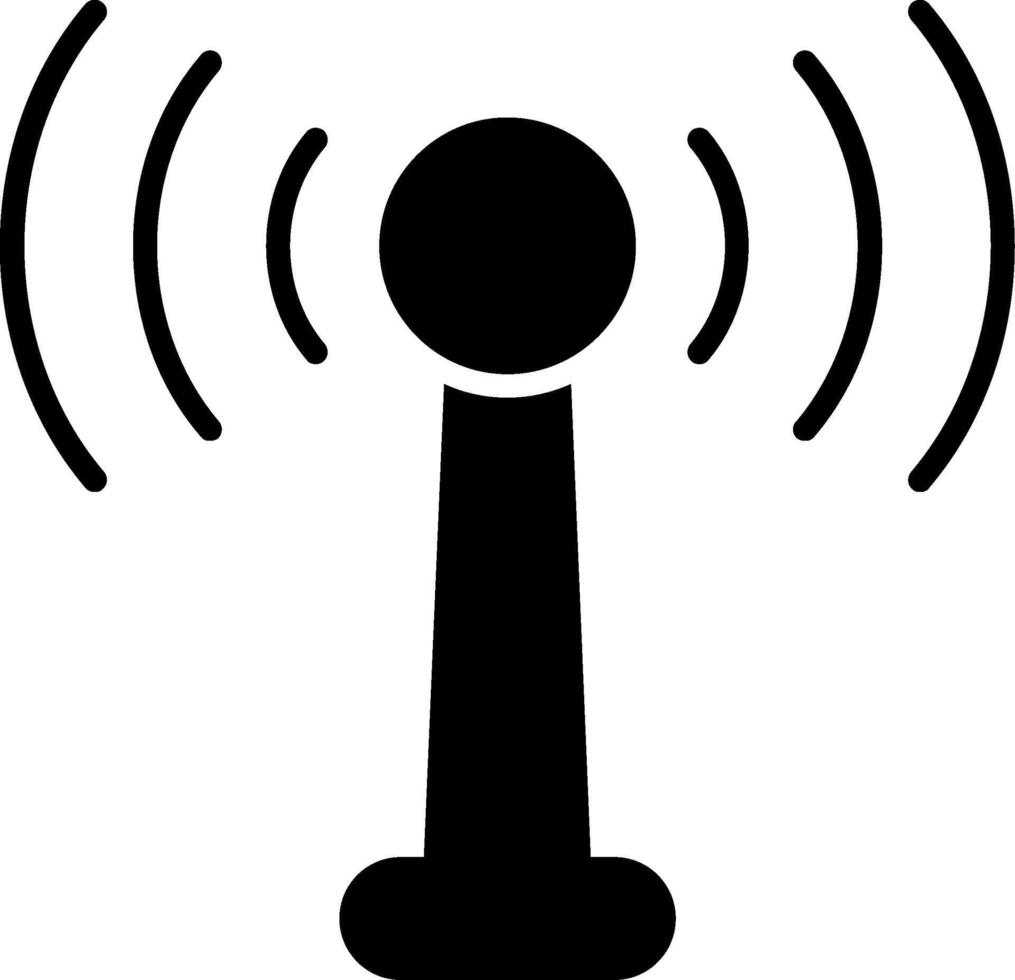 Antenna Glyph Icon vector