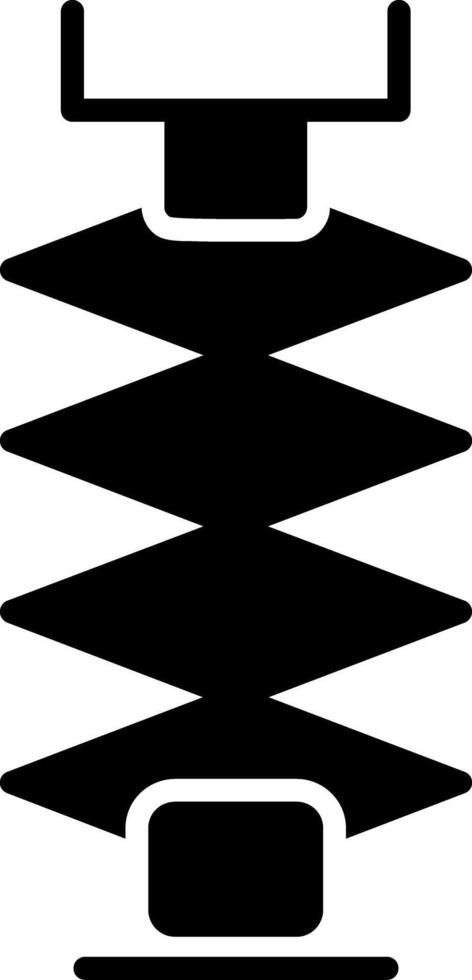 Car Jack Glyph Icon vector
