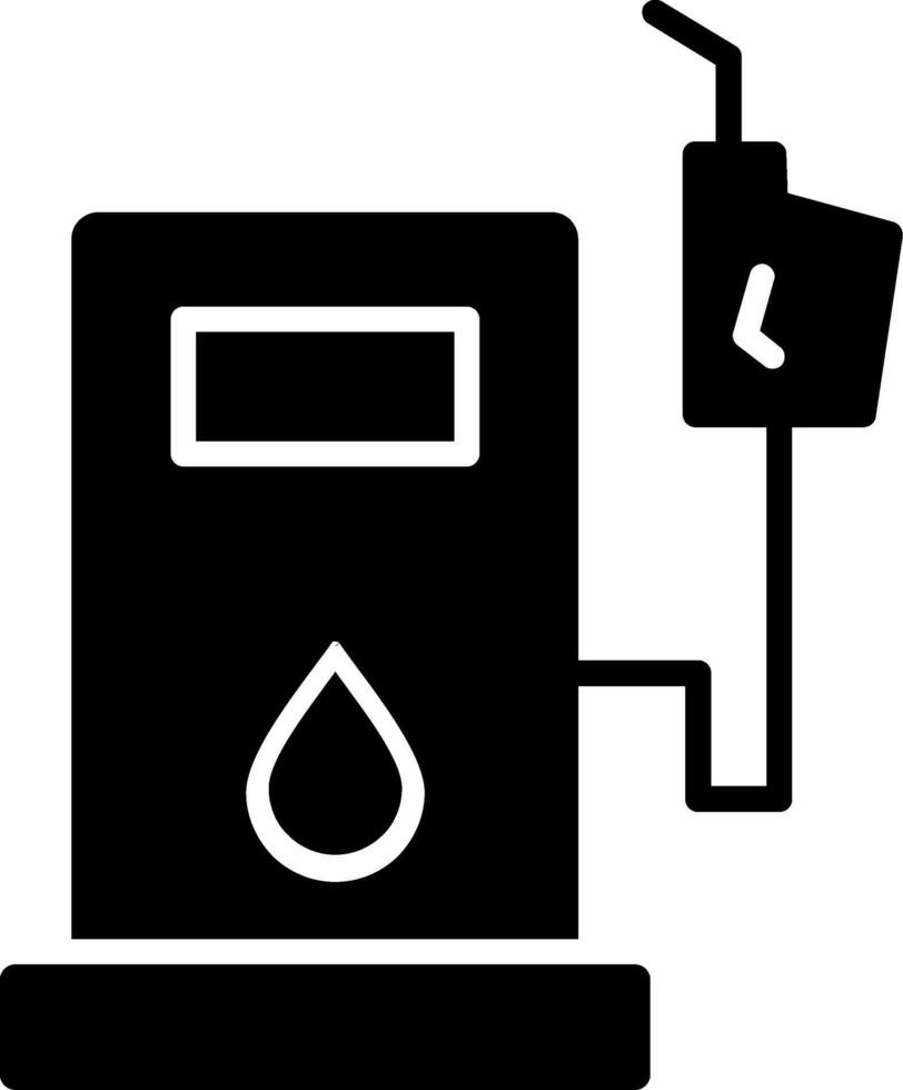 Petrol Station Glyph Icon vector