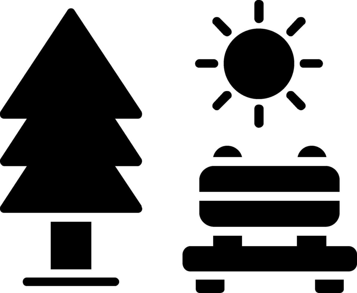 Park Glyph Icon vector