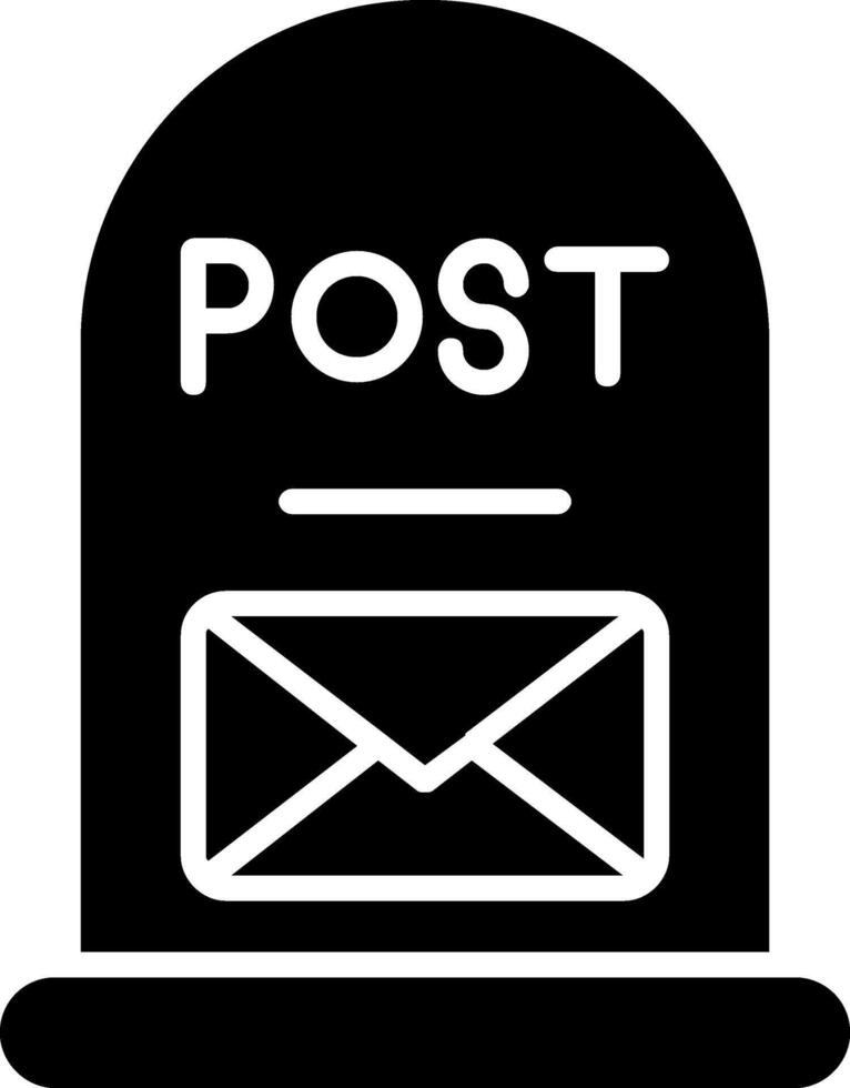 Post It Glyph Icon vector